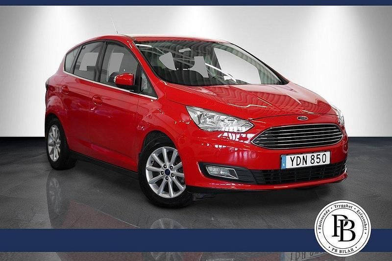 Röd Begagnad 2016 Ford C-MAX Titanium Minibuss | 109 900 kr (Marknadspris) - Bild 1/4