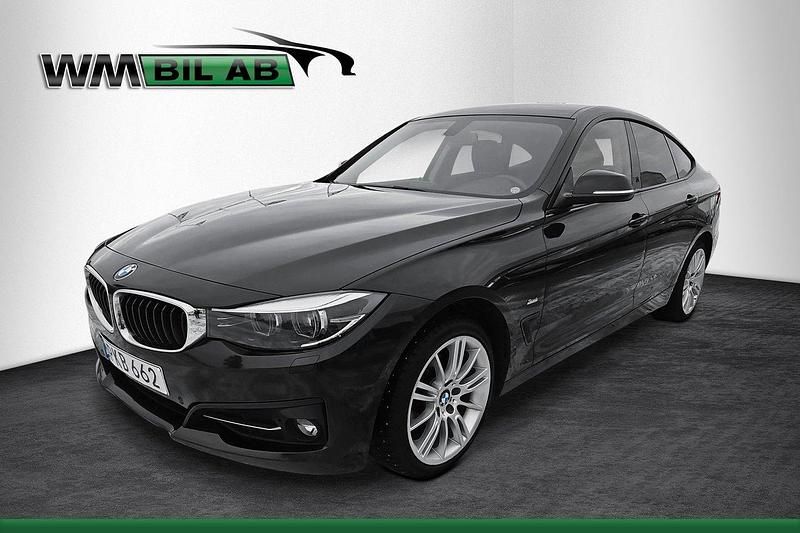 Svart Begagnad 2017 BMW 320 Gran Turismo Sport Line Halvkombi | 164 000 kr (Marknadspris) - Bild 1/4