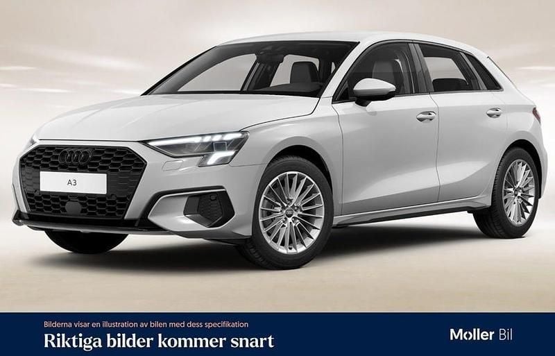 Vit Begagnad 2024 Audi A3 Proline Sedan | 284 900 kr (Marknadspris) - Bild 1/4