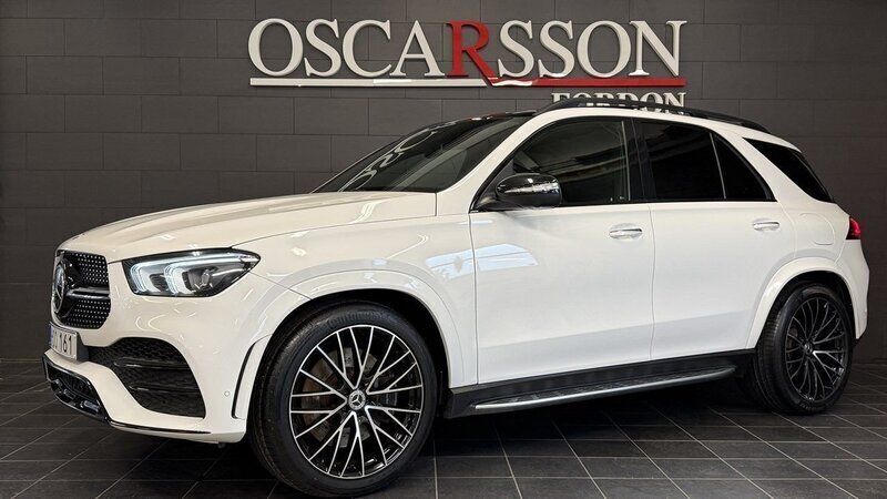 Vit Begagnad 2022 Mercedes GLE350e AMG SUV | 699 900 kr (Bra pris) - Bild 1/4