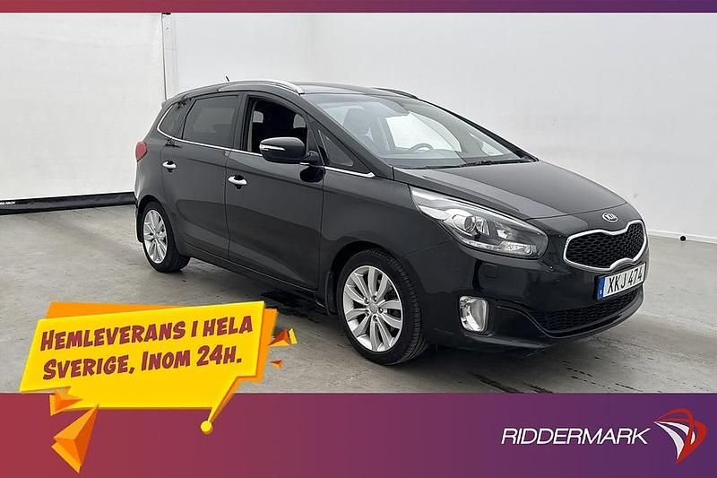 Svart Begagnad 2014 Kia Carens Minibuss | 69 800 kr (Marknadspris) - Bild 1/3