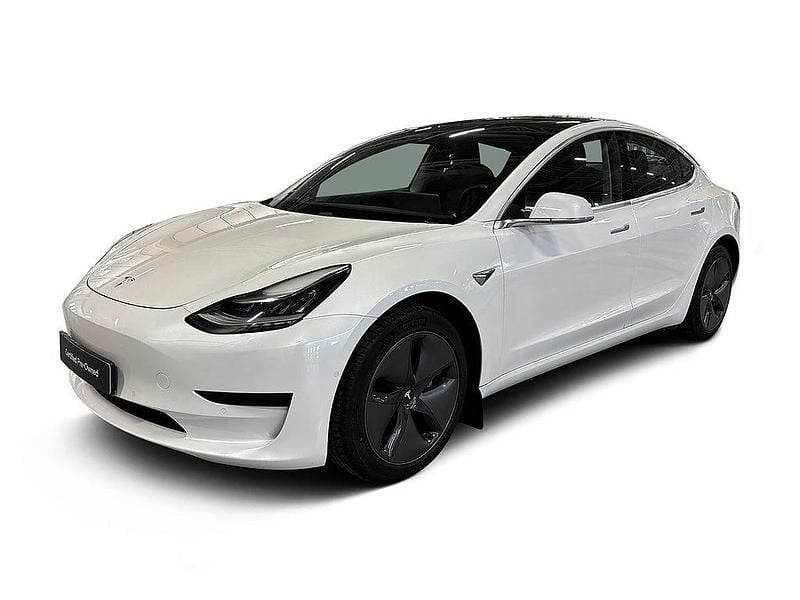 Vit Begagnad 2020 Tesla Model 3 Standard Range Sedan | 270 600 kr (Marknadspris) - Bild 1/4