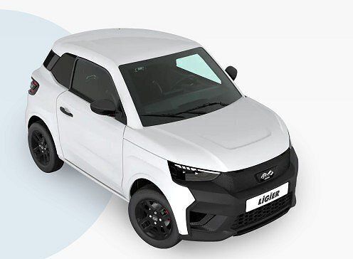 Ny Ligier JS50 2025 Vit, svart eller röd Halvkombi