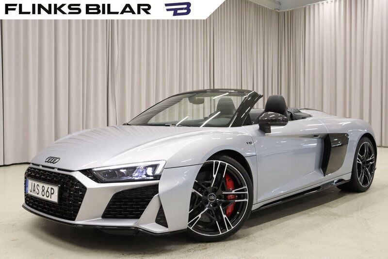 Silver Ny 2024 Audi R8 Spyder Performance Cab | 2 095 000 kr - Bild 1/4
