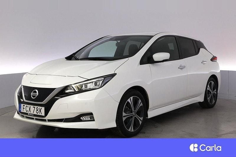 Vit Begagnad 2021 Nissan Leaf 360º Halvkombi | 188 900 kr (Marknadspris) - Bild 1/4