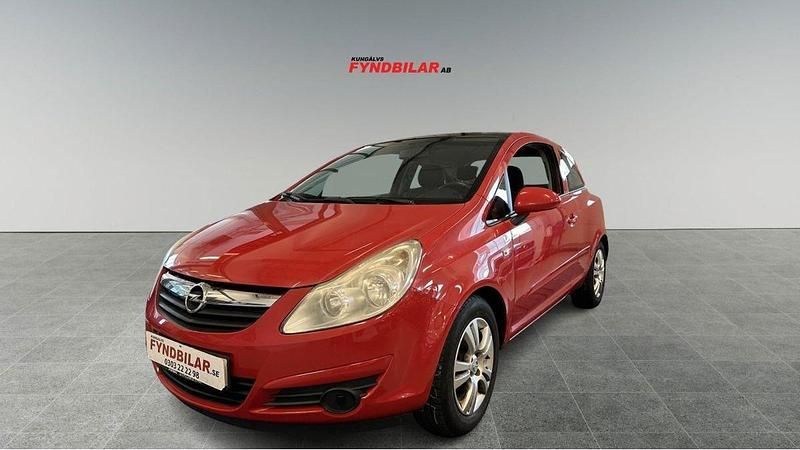 Röd Begagnad 2007 Opel Corsa Halvkombi | 29 900 kr (Marknadspris) - Bild 1/3