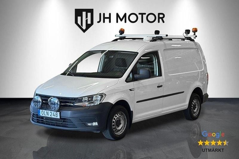 Vit Begagnad 2020 VW Caddy Maxi Minibuss | 219 900 kr (Marknadspris) - Bild 1/4