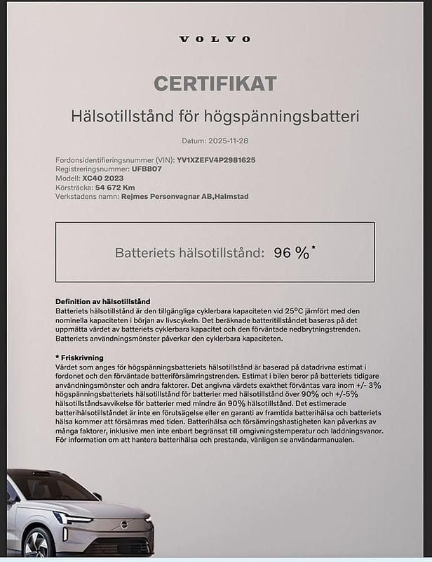 Begagnad Volvo XC40 Core 175 kW (238 HK) 2022 Svart SUV