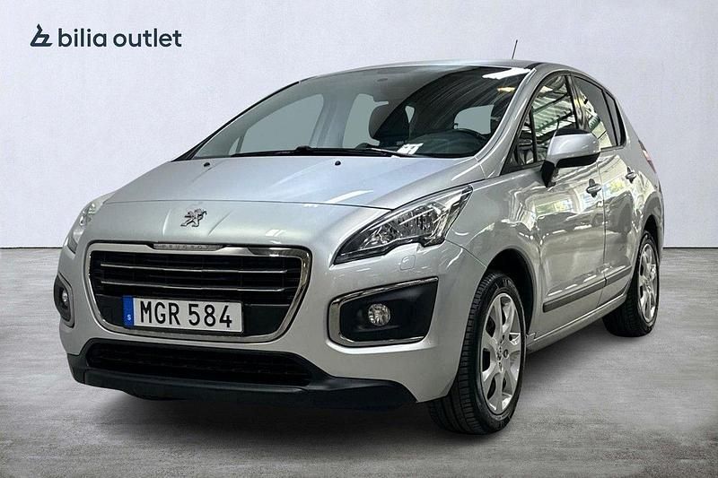 Ljusgrå Begagnad 2015 Peugeot 3008 Kombi | 109 900 kr - Bild 1/3