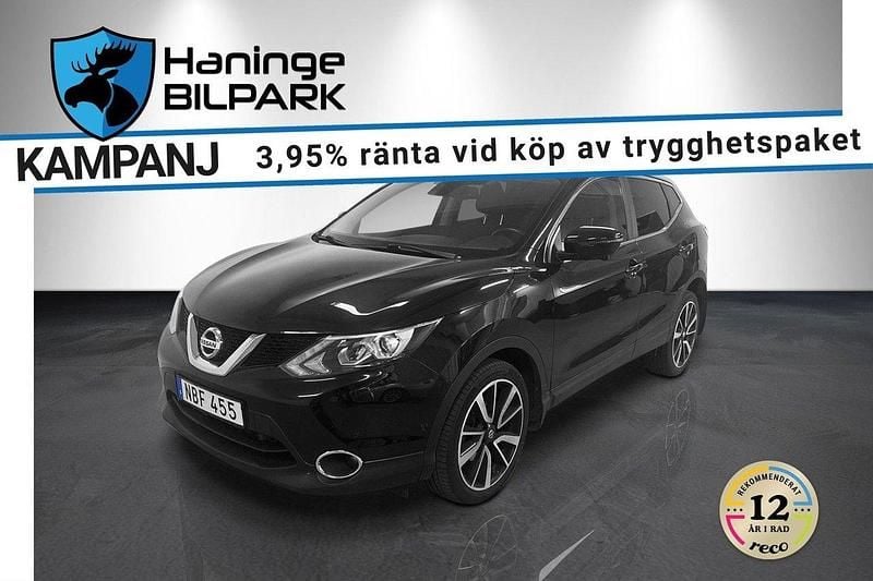 Svart Begagnad 2016 Nissan Qashqai 360º SUV | 159 900 kr (Marknadspris) - Bild 1/2