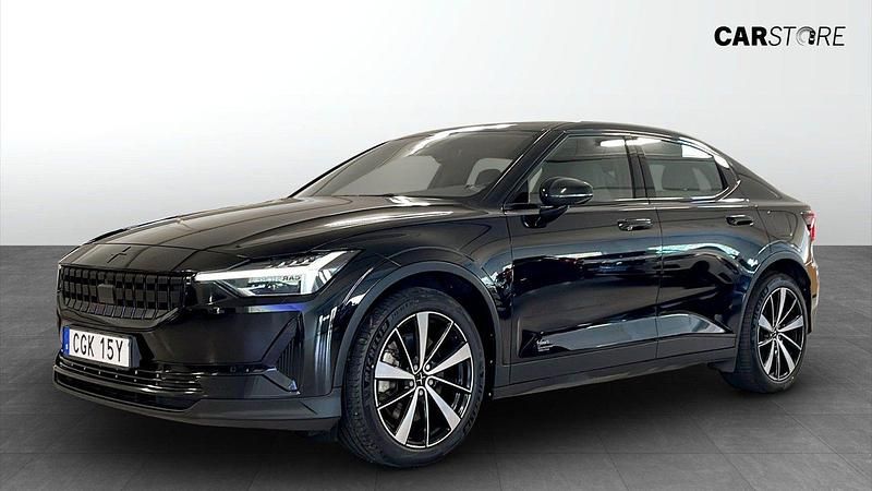 Svart Begagnad 2022 Polestar 2 Long Range Single Motor Halvkombi | 294 900 kr (Marknadspris) - Bild 1/4