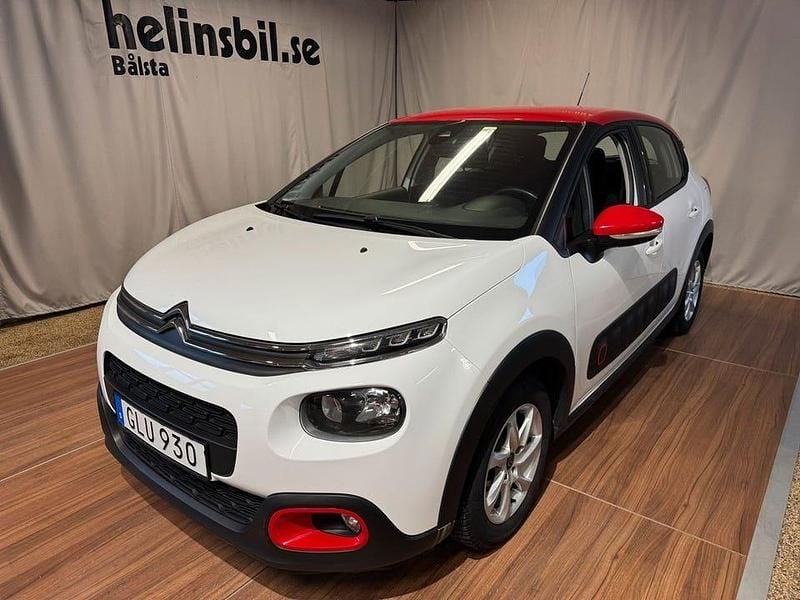 Begagnad Citroën C3 Live 83 HK (61 kW) 2018 Vit Halvkombi