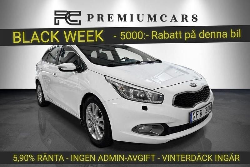 Vit Begagnad 2013 Kia Ceed Sportswagon Comfort Kombi | 54 900 kr (Marknadspris) - Bild 1/4