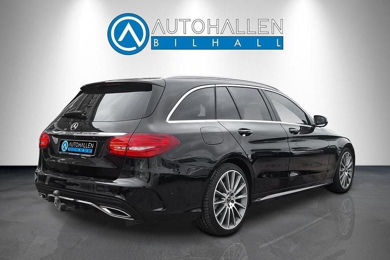 Begagnad Mercedes C220 AMG line 195 HK (143 kW) 2019 Svart Kombi