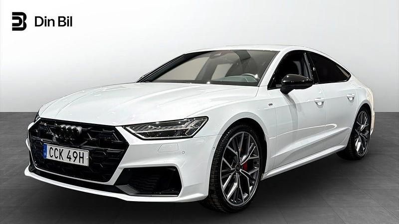 Gletscherweiß metallic Begagnad 2024 Audi A7 S-Line | 669 000 kr - Bild 1/4
