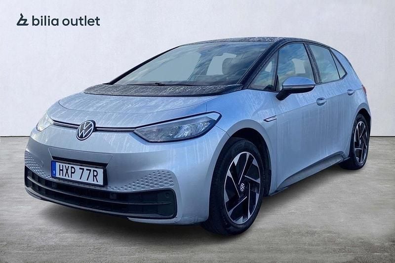 Silver Begagnad 2021 VW ID.3 Pro Performance Halvkombi | 134 900 kr (Marknadspris) - Bild 1/4