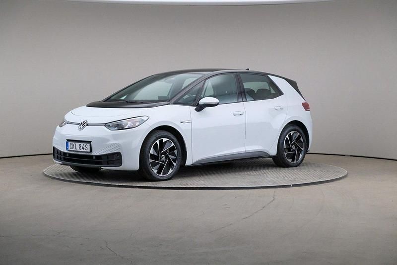 Vit Begagnad 2021 VW ID.3 Pro Performance Halvkombi | 239 000 kr (Marknadspris) - Bild 1/4