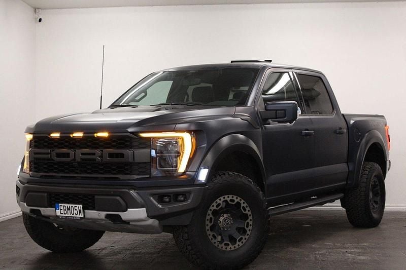 Svart Begagnad 2021 Ford F-150 Raptor Pickup | 949 900 kr (Bra pris) - Bild 1/4