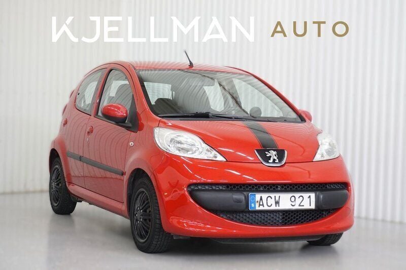 Röd Begagnad 2007 Peugeot 107 Halvkombi | 29 900 kr (Marknadspris) - Bild 1/4