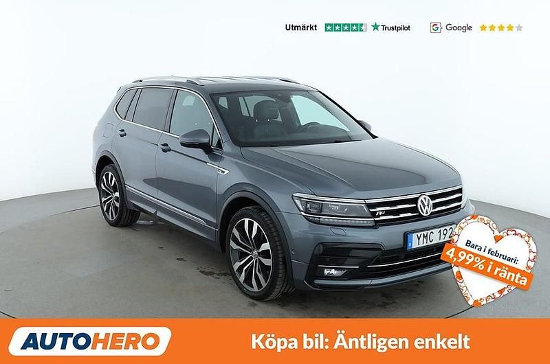 Begagnad VW Tiguan Allspace Highline 243 HK (178 kW) 2018 Mörkgrå SUV