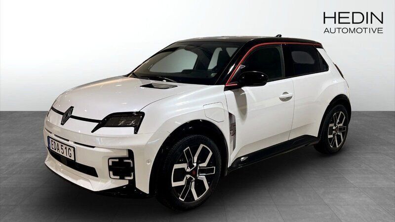 Vit Ny 2025 Renault R5 Iconic Halvkombi | 409 875 kr (Marknadspris) - Bild 1/4
