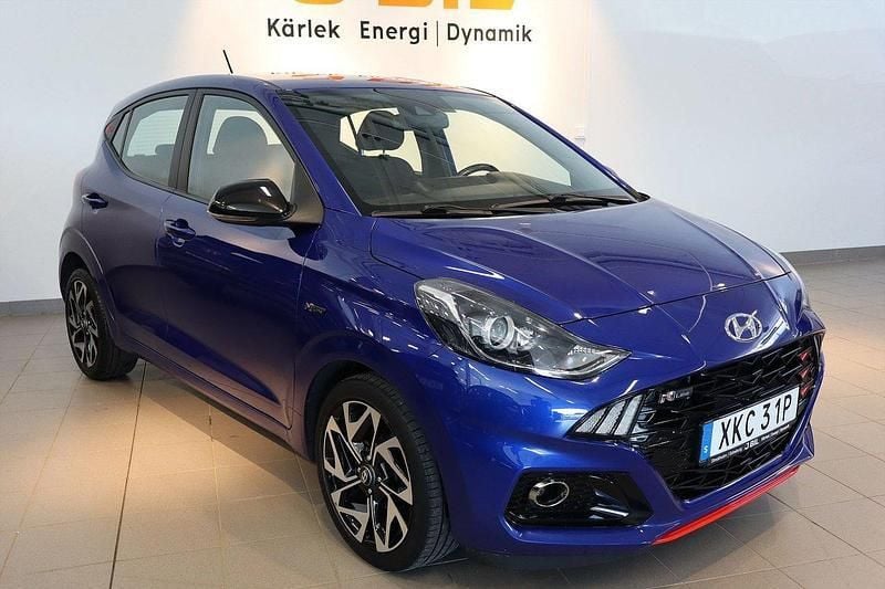 Blå Begagnad 2022 Hyundai i10 N Line Halvkombi | 149 900 kr (Bra pris) - Bild 1/4