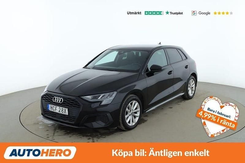 Begagnad Audi A3 151 HK (111 kW) 2021 Svart Sedan