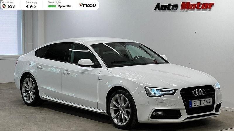 Vit Begagnad 2016 Audi A5 S-Line Sportkupé | 199 900 kr - Bild 1/3