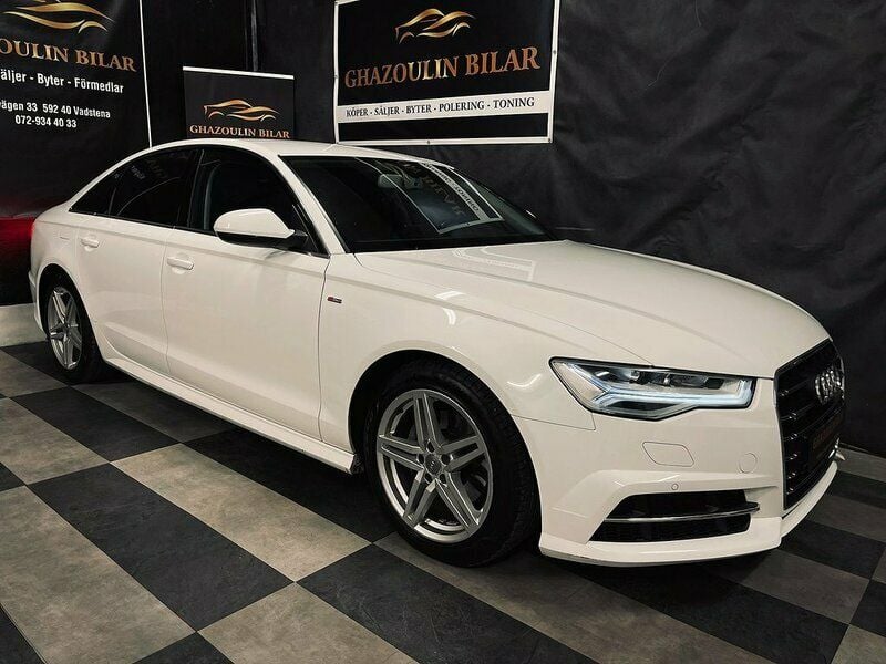 Vit (ibis vit) Begagnad 2016 Audi A6 S-Line Sedan | 292 900 kr (Lite dyr) - Bild 1/3