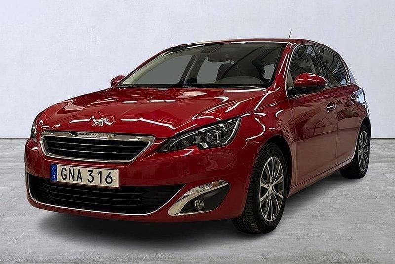 Mörkröd (röd) Begagnad 2014 Peugeot 308 Style Halvkombi | 139 900 kr (Lite dyr) - Bild 1/4