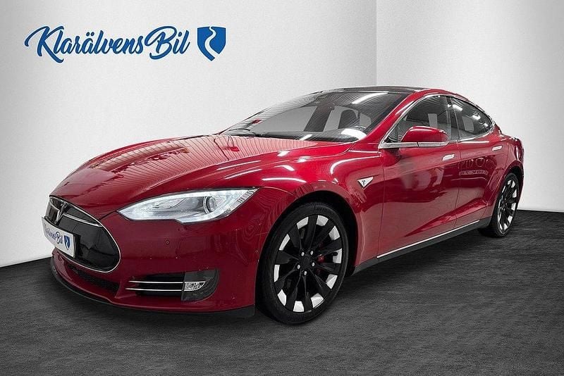 Röd Begagnad 2016 Tesla Model S Sedan | 249 900 kr (Superpris) - Bild 1/4