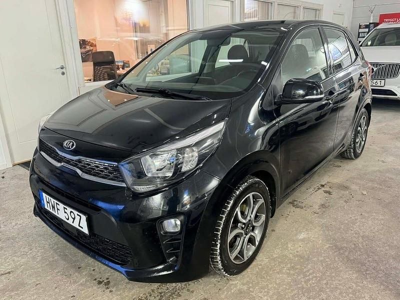 Svart Begagnad 2019 Kia Picanto Halvkombi | 99 900 kr (Marknadspris) - Bild 1/4