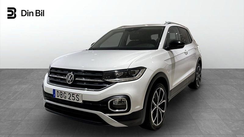 Vit Begagnad 2020 VW T-Cross Style SUV | 209 900 kr (Marknadspris) - Bild 1/4