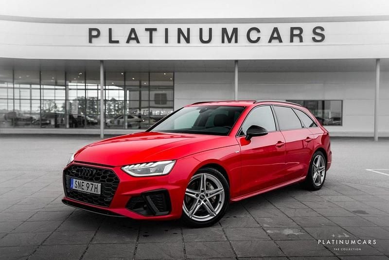 Röd Begagnad 2022 Audi A4 S-Line Kombi | 399 000 kr (Lite dyr) - Bild 1/4