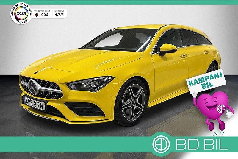 Gul Begagnad 2019 Mercedes CLA200 AMG Kombi | 259 700 kr (Marknadspris) - Bild 1/3