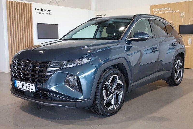 Blå Begagnad 2021 Hyundai Tucson Advanced SUV | 278 900 kr (Marknadspris) - Bild 1/4
