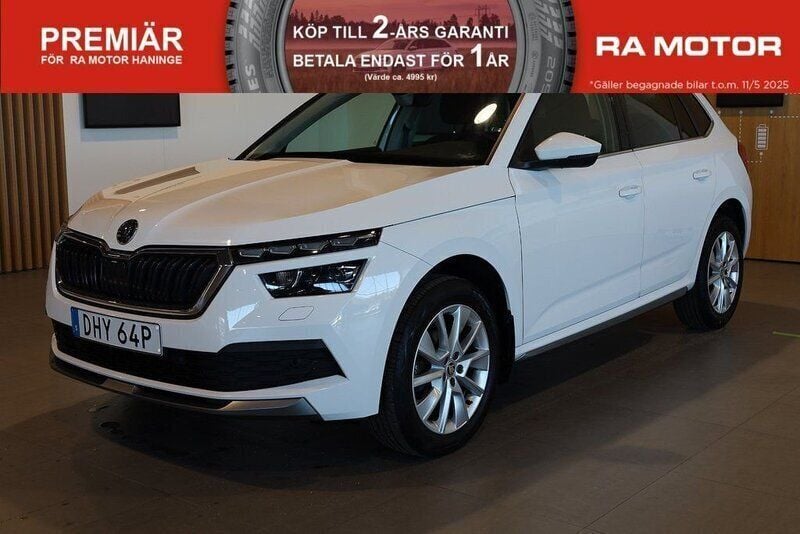 Vit Begagnad 2022 Skoda Kamiq Style SUV | 179 800 kr (Bra pris) - Bild 1/3