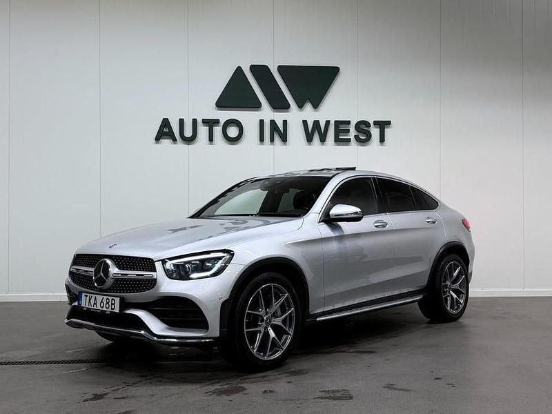 Silver Begagnad 2020 Mercedes GLC400d Premium Sportkupé | 549 900 kr (Marknadspris) - Bild 1/4