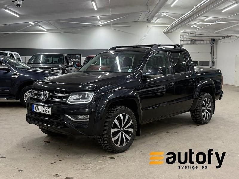Svart Begagnad 2017 VW Amarok Aventura Pickup | 179 800 kr (Lite dyr) - Bild 1/4