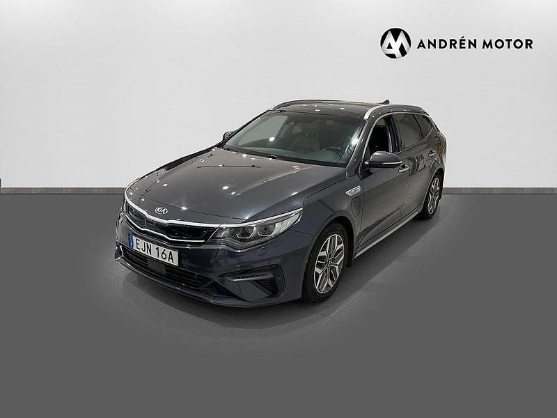 Grå Begagnad 2019 Kia Optima Hybrid Advance Sedan | 229 900 kr (Marknadspris) - Bild 1/4