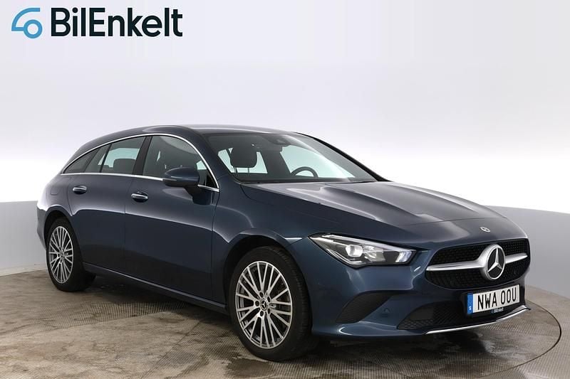 Blå Begagnad 2022 Mercedes CLA250e Shooting Brake Premium Kombi | 284 900 kr (Bra pris) - Bild 1/4