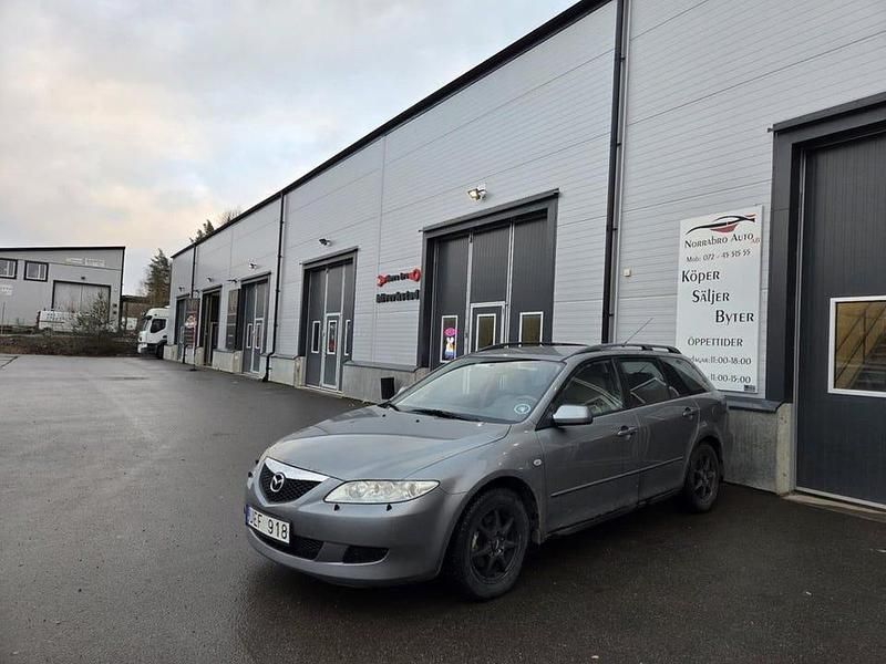 Mörkgrå Begagnad 2003 Mazda 6 Touring Kombi | 21 900 kr (Lite dyr) - Bild 1/4