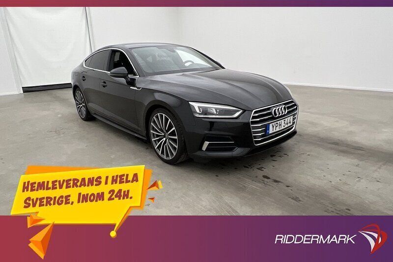 Svart Begagnad 2017 Audi A5 Sportback Proline Halvkombi | 209 800 kr (Dyr) - Bild 1/3
