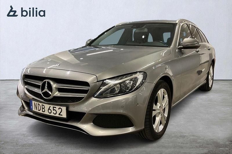 Silver Begagnad 2016 Mercedes C220 Avantgarde Kombi | 209 900 kr (Marknadspris) - Bild 1/4