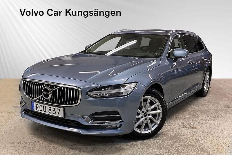 Ljusblå Begagnad 2018 Volvo V90 Inscription Kombi | 339 900 kr (Dyr) - Bild 1/3