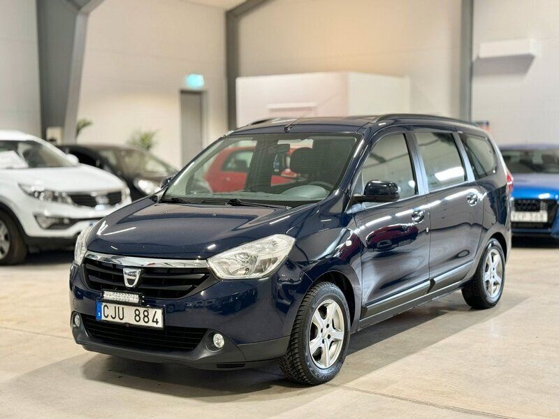 Blå Begagnad 2014 Dacia Lodgy Minibuss | 64 900 kr (Lite dyr) - Bild 1/4