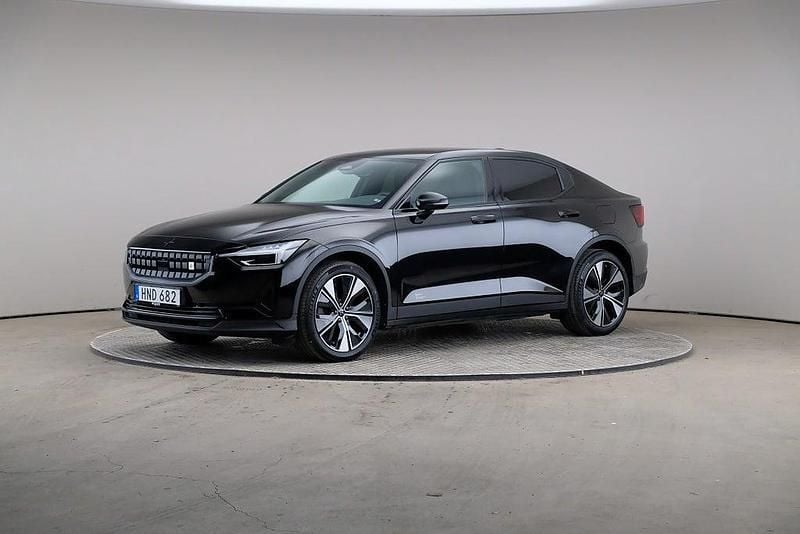 Svart Begagnad 2022 Polestar 2 Standard Range Single Motor Halvkombi | 305 000 kr (Marknadspris) - Bild 1/4
