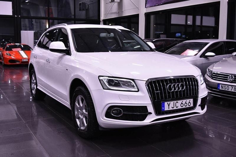 Vit Begagnad 2016 Audi Q5 S-Line SUV | 184 900 kr (Superpris) - Bild 1/4