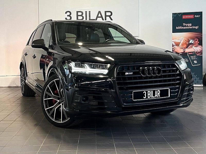 Svart Begagnad 2017 Audi SQ7 SUV | 479 900 kr (Superpris) - Bild 1/4