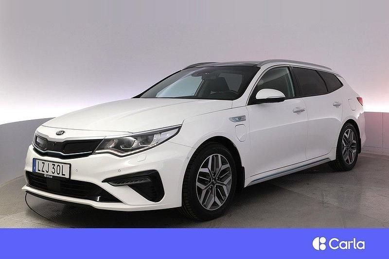 Vit Begagnad 2019 Kia Optima Hybrid 2 Sedan | 219 900 kr (Marknadspris) - Bild 1/4